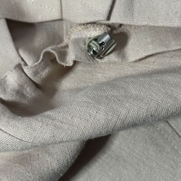 Gunex Womens 100% Hemp Pleated Pull Cord Hem Skirt Pockets Light Pink Size 2 - Picture 6 of 6